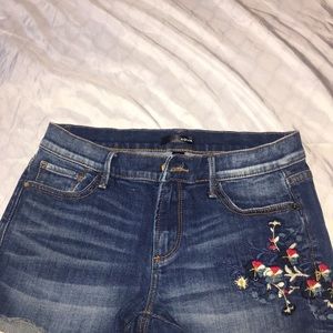 Aqua Jean Shorts